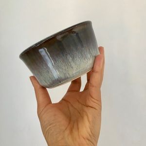 Vintage Reactive Glaze Ceramic Bowl